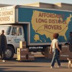 Affordable long distance movers near me loading furniture into a moving truck for interstate relocation